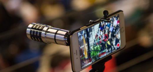 Smartphone being used as a Camera